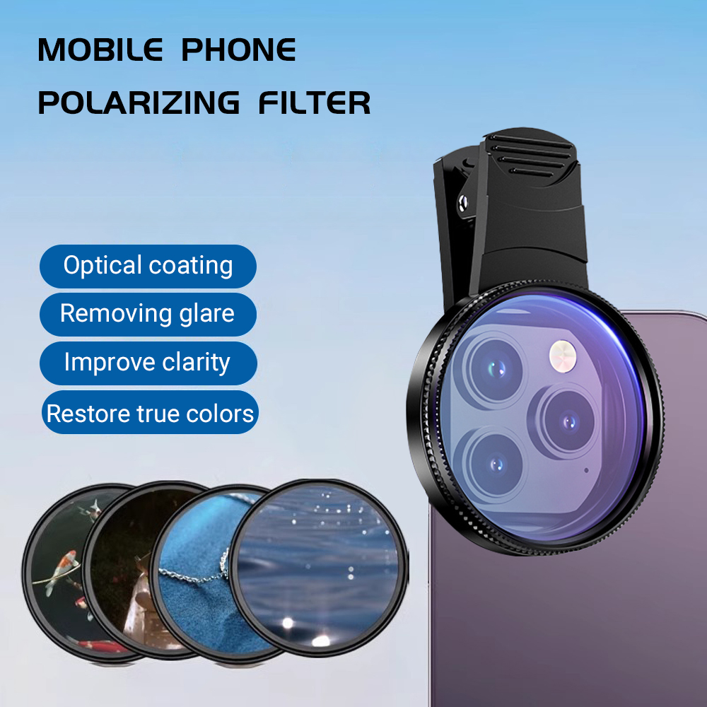 Mobile Tech Accessories - Lente polarizadora universal para celular, 52mm,