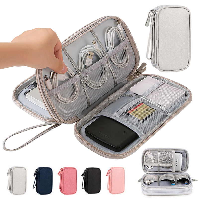 Tech Accessories Case - Bolsa de Armazenamento Digital Portátil Multicolorida