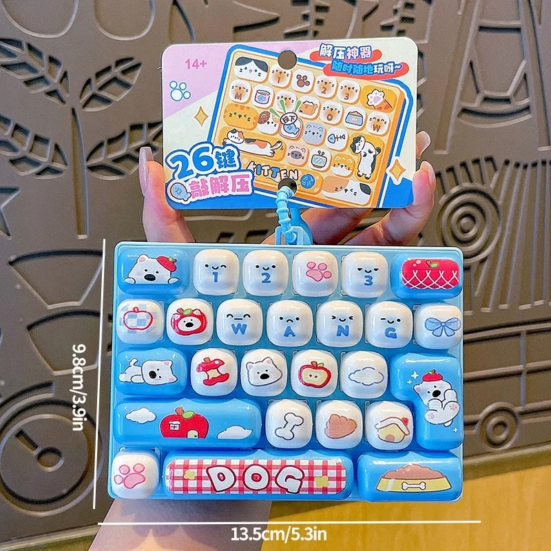 26Grid Keycap Clicker Anti Str - Kawaii Tech Accessories avaliação e preço
